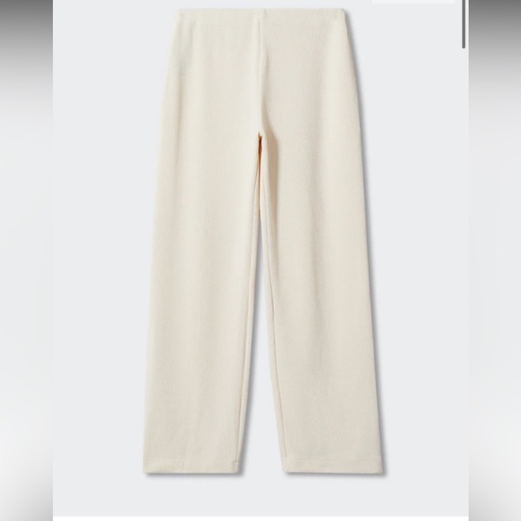 Mango Pants - Cream Pull On Pants | Mango